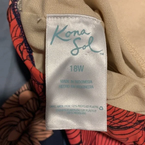 Womens 18W Kona Sol Swim Tank Top - Picture 4 of 5